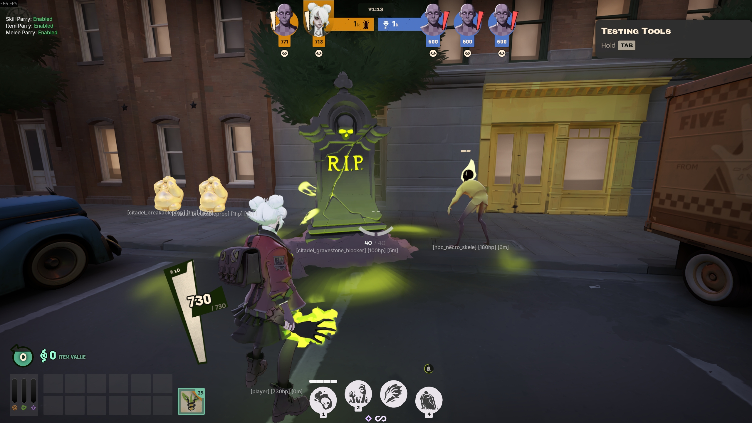 Show All Entities ESP overlaying entity labels in-game
