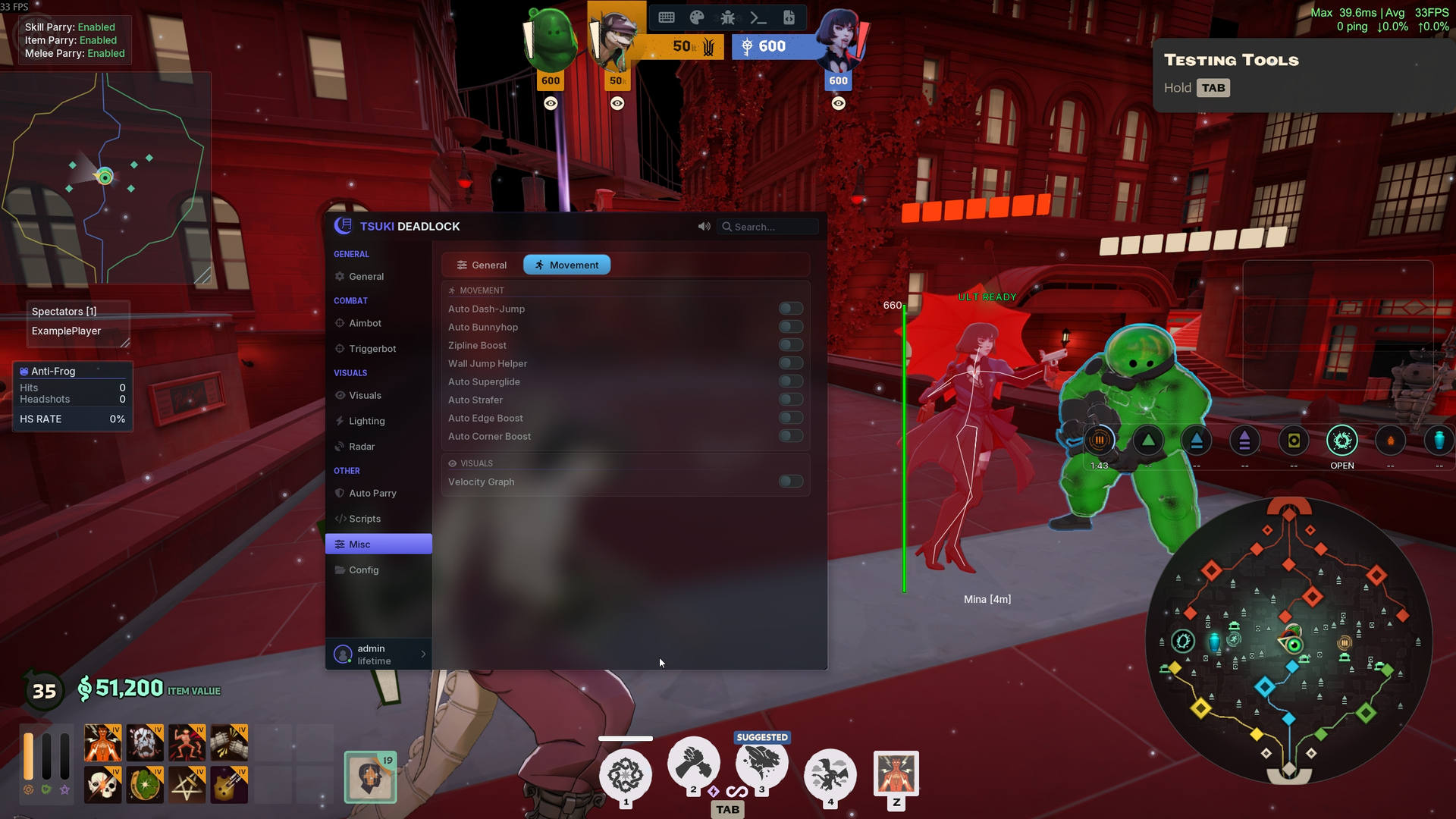 TSUKI Deadlock cheat screenshot 9